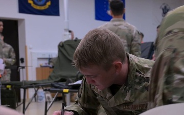 86th Medical Group en-route patient staging exercise B-Roll