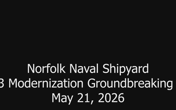 NNSY Holds Historic Dry Dock 3 Modernization Groundbreaking May 21