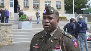 Interview: Lt. Col. Earl Wilson - D-Day 82nd - Borne Zéro Monument Ceremony