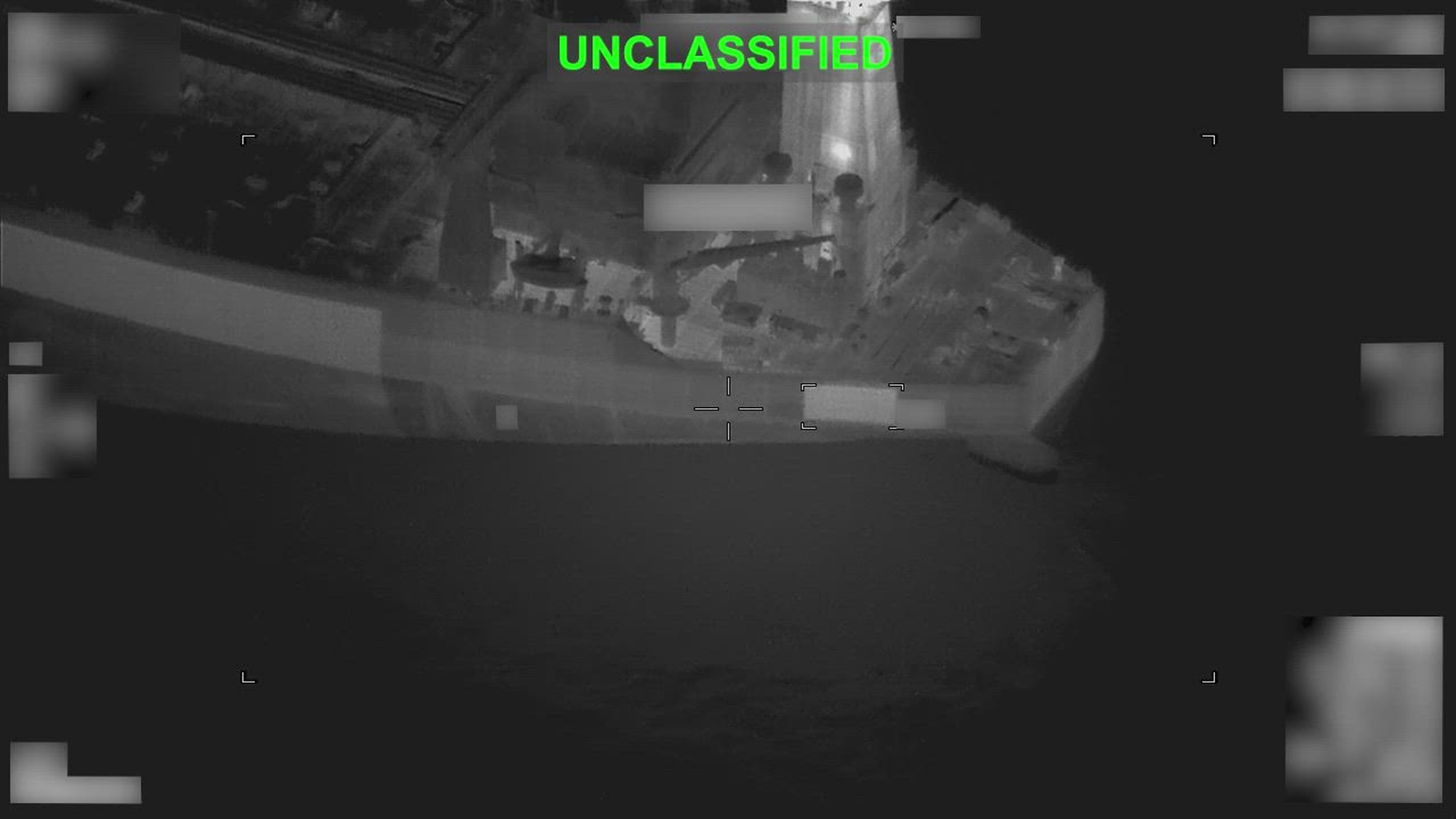 U.S. Central Command (CENTCOM) enforced blockade measures against Botswana-flagged M/T Lexie as it transited international waters toward Kharg Island. The ship’s crew ignored repeated warnings, failing to comply with directions from U.S. forces multiple times over a 24-hour period. A U.S. aircraft ultimately disabled the vessel by firing a Hellfire missile into the ship’s engine room, preventing the tanker from reaching Iran. (U.S. Central Command Video)