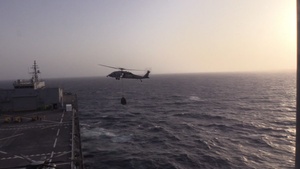 Miguel Keith Executes Vertical Replenishment at Sea