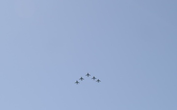 VMA-223 Harrier sundown ceremony