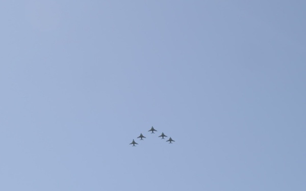 VMA-223 Harrier sundown ceremony