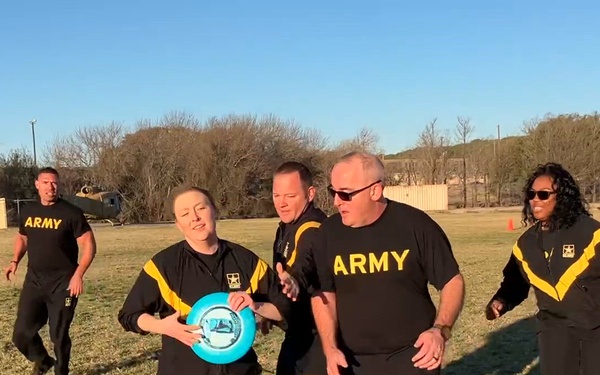 Bravo Branch Soldiers Build Morale with Sunday Morning Frisbee Game