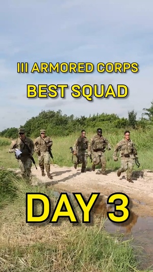 Day 3 of III Armored Corps 2026 Best Squad Competition