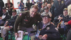 B-Roll: WWII veterans honored upon arrival to D-Day 82 commemoration in France