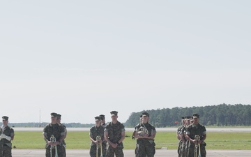 VMA-223 Harrier sundown ceremony