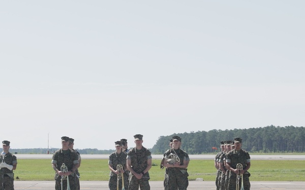 VMA-223 Harrier sundown ceremony