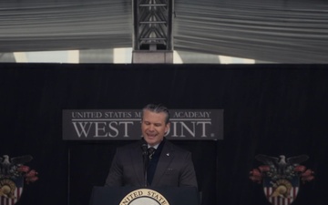 Hegseth Speaks at U.S. Military Academy Graduation