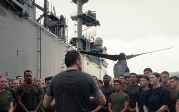SW Conducts PT with USS Boxer (LHD 4)