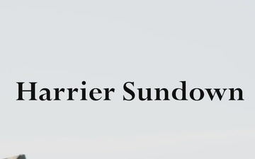 VMA-223 Harrier sundown ceremony
