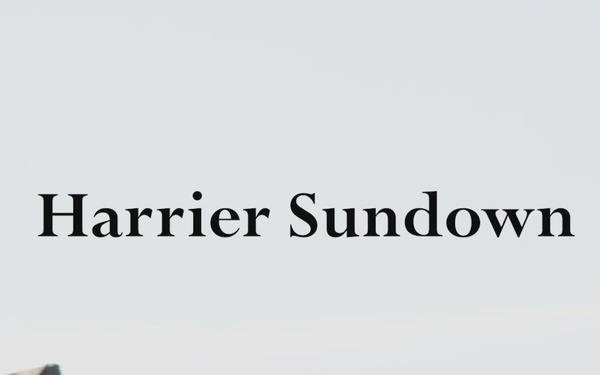 VMA-223 Harrier sundown ceremony