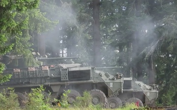 B-Roll of 1st Battalion, 23rd Infantry Regiment firing 30mm during the Life Fire Exercise