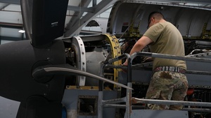 86MXS conducts letter check on C-130J Super Hercules
