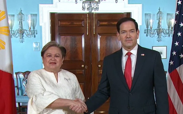 Secretary of State Marco Rubio meets with Philippine Foreign Secretary Maria Theresa Lazaro