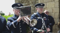 B-Roll: US Air Forces in Europe Band commemorates Battle of Graignes at D-Day 82 ceremony