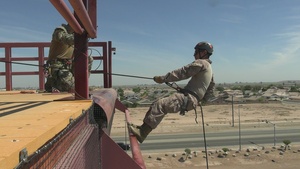 JTF-SB Marines tackle rappel tower training