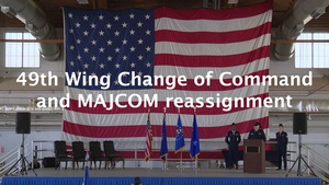 49th Wing welcomes new commander and reassigns to Air Combat Command