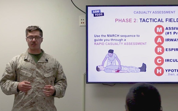 JTF-SB Marines, Sailors conduct tactical casualty combat care training
