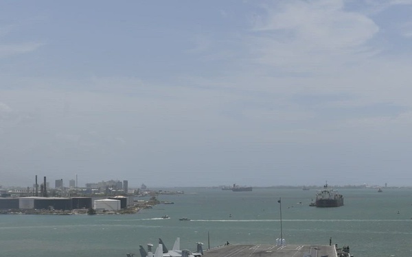 Nimitz Departs Jamaica
