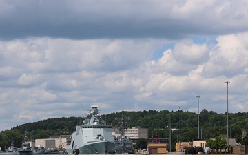 HDMS Absalon (F341) Departs Port of Gdynia for Exercise BALTOPS 2026
