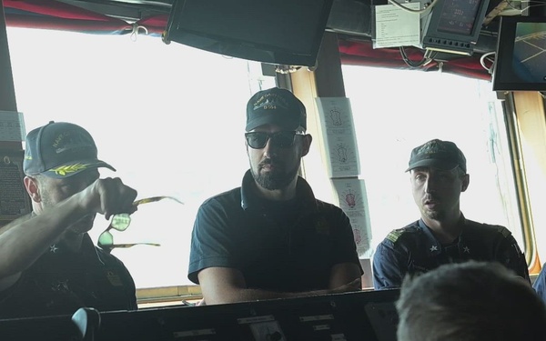B-Roll: ITS Caio Duilio Departs Cantania, Sicily in Support of Operation Sea Guardian