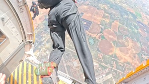 U.S. Army Parachute Team jumps for Wings Over Cannon Airshow