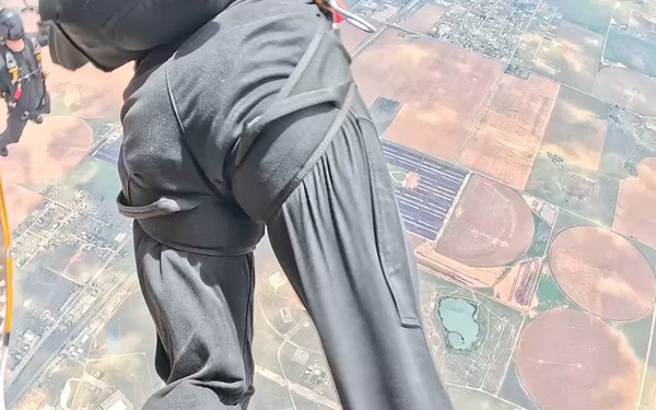U.S. Army Parachute Team jumps for Wings Over Cannon Airshow