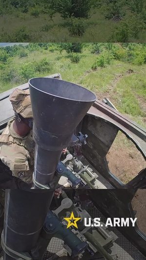 1 Battalion, 36th Infantry Regiment, 1st Armored Division Conduct Mortar Training and Evaluation at Novo Selo Training Area