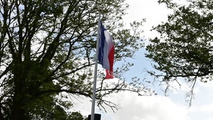 U.S. and French service members gather at Eighth Air Force Ceremony
