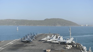 USS Nimitz Arrives in Jamaica