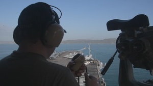 USS Nimitz Arrives in Jamaica