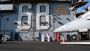 USS Nimitz Arrives in Jamaica