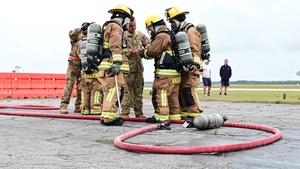 165th Civil Engineer Squadron validates firefighting capabilities in readiness exercise
