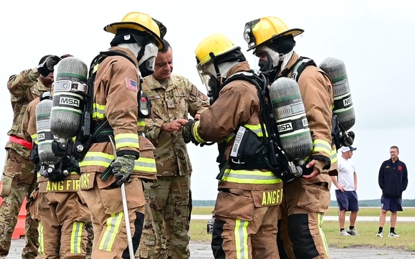 165th Civil Engineer Squadron validates firefighting capabilities in readiness exercise
