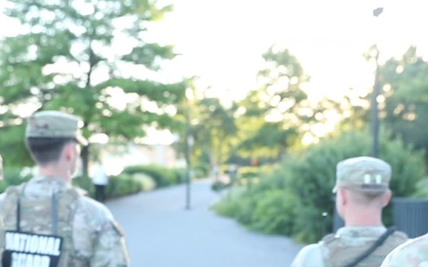 JTF-DC Alaska National Guardsmen Conduct Presence Patrol in Georgetown