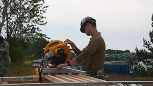 Amphibious Construction Battalion 1 (ACB 1) Boat Ramp Construction during BALTOPS 2026