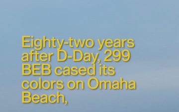 299 BEB Omaha Beach Casing Ceremony