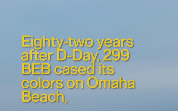 299 BEB Omaha Beach Casing Ceremony