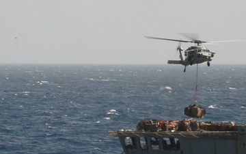 Nimitz Conducts Vertical Replenishment-at-Sea