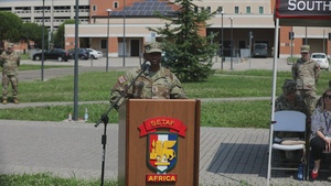 B-roll: US Army 1st Sgt. Joshua M. Pless Mosley shares change of responsibility ceremony remarks