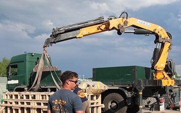 UCT One and Royal Netherlands Navy Divers Conduct Boat Ramp Construction in Liepaja