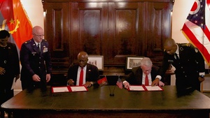 Ohio National Guard, Angola formalize State Partnership Program agreement (No GFX)
