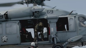 B-Roll: 11th MEU Marines Conduct Hoist Training Aboard USS Portland
