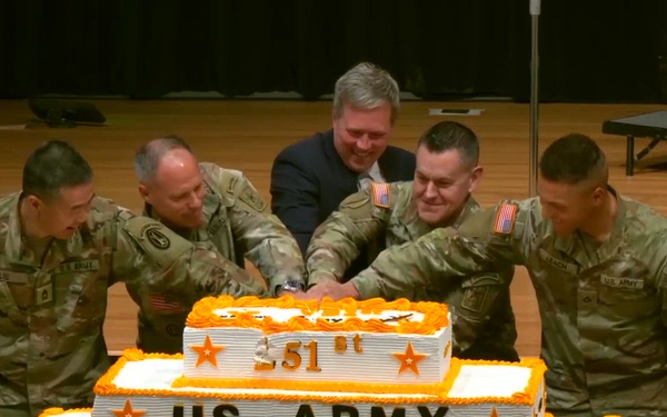Army Birthday Cake Cutting and Reenlistment Ceremony