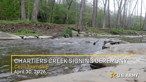 Chartiers Creek Study Signing Ceremony – USACE Pittsburgh District
