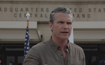 Hegseth Addresses Media in Florida