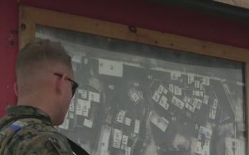 B-Roll: U.S. Marines with 1st CEB host training drills, infantry immersion trainer