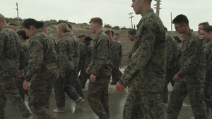 B-Roll: U.S. Marines with 1st CEB host modified swim qualification