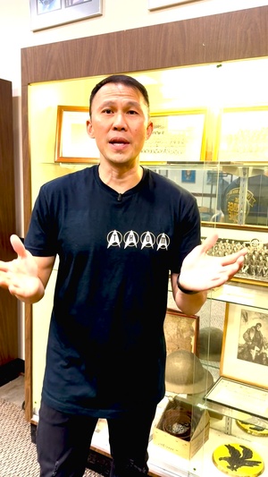 Thom Tran greeting to Los Angeles Air Force Base